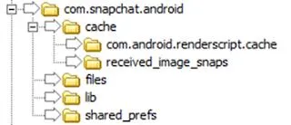 Snapchat file path on Android