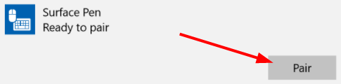 Pair the pen correctly with your device