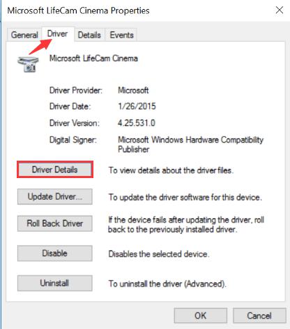 update Camera driver