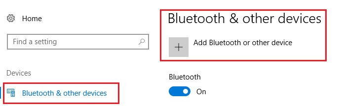 add bluetooth win10