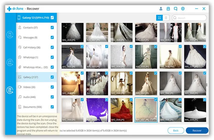 Vorschau gelöschter Kontakte