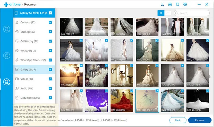 Vorschau gelöschter Kontakte