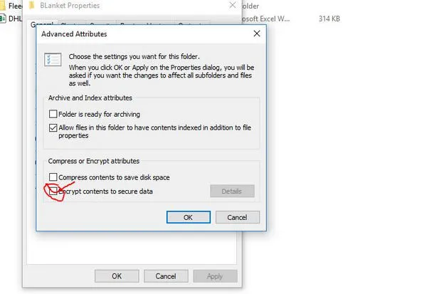Passwort zum Ordner hinzufügen
