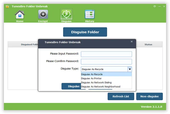 Tarnen Sie Ihre Dateien