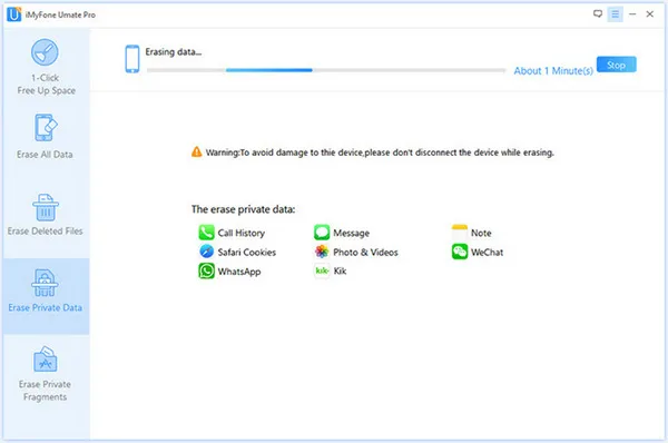 iOS Content Wiper Fotos löschen