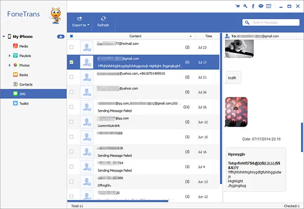 iPhone SMS herunterladen