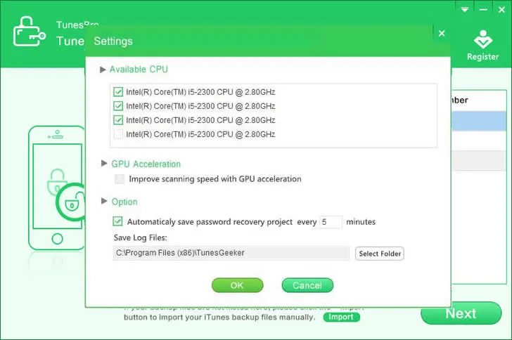 iTunes-Backup-Passwortwiederherstellung