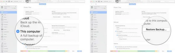 Wiederherstellen vom iTunes-Backup