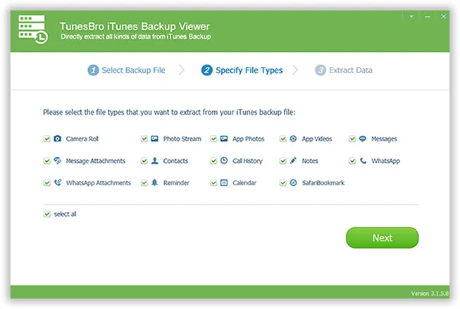 iTunes-Backup-Datei scannen