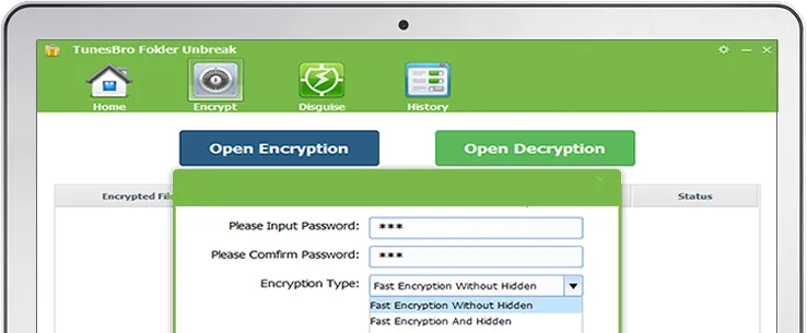 Verkleiden Sie Ihren Ordner/Ihre Dateien