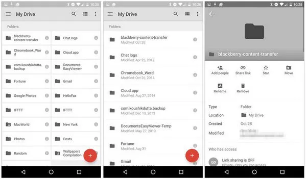 Google Drive auf Nexus Pixel