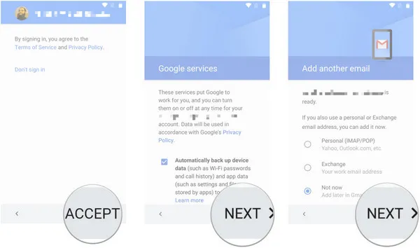 Wiederherstellen aus dem Google-Backup