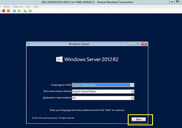 Windows Server 2012 zurücksetzen