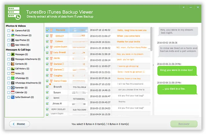 extractor de copia de seguridad de iphone