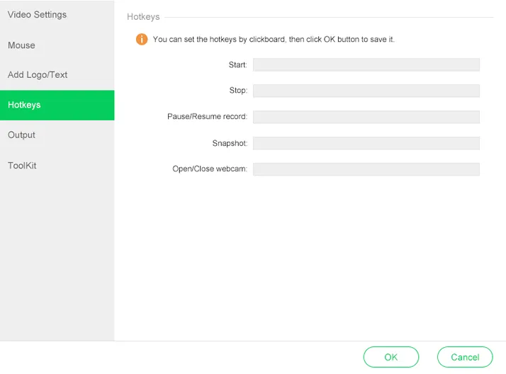 TunesBro Screen Recorder Seleccionar Tamaño