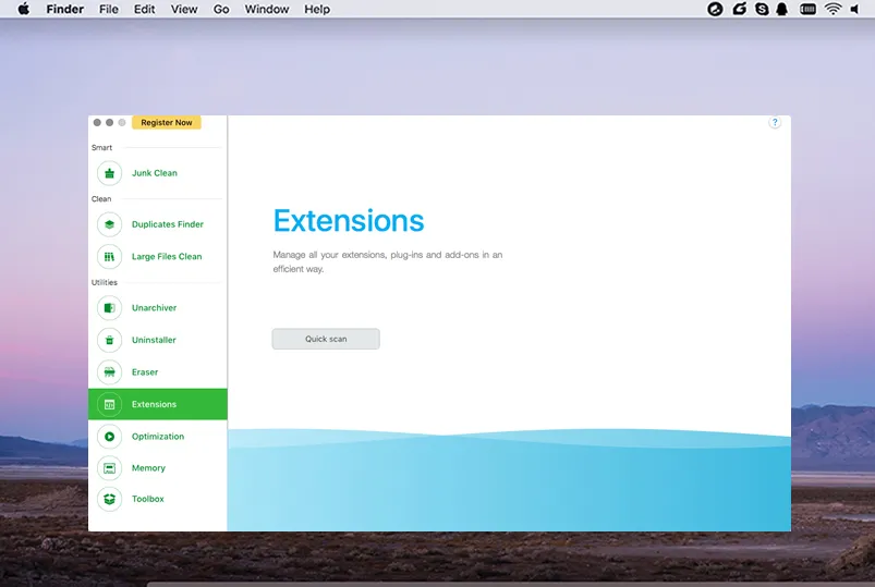 suppression d'extension