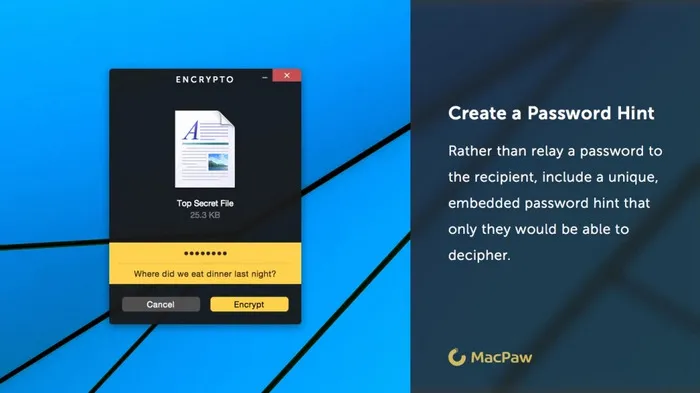 Ajouter un mot de passe à Encrypto pour les fichiers