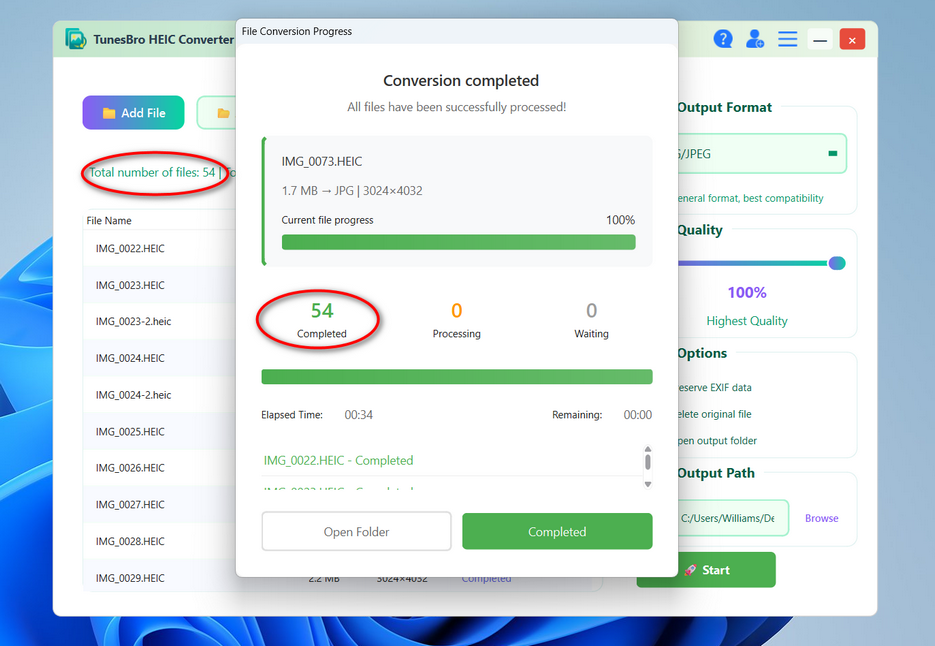 Ajustement de la qualité