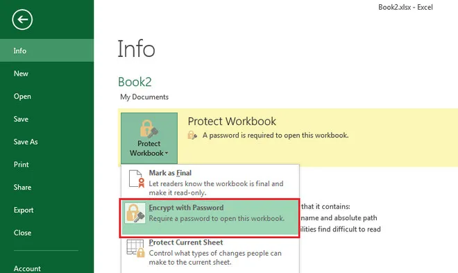 Supprimer le mot de passe Excel