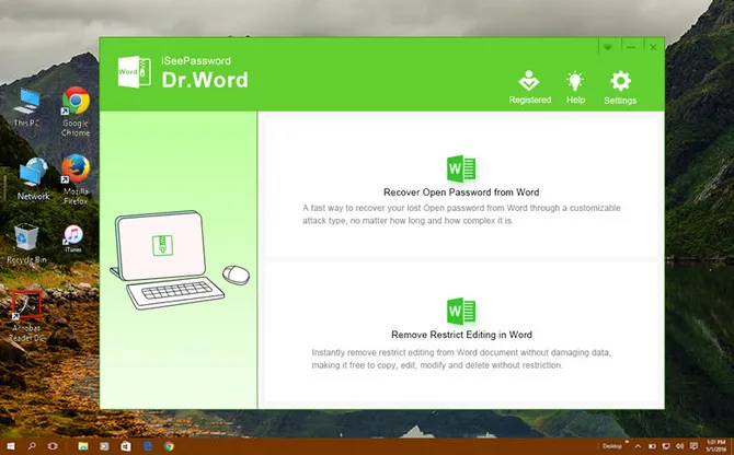 Récupération de mot de passe Word TunesBro