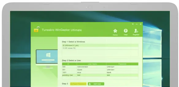 récupération de mot de passe Windows