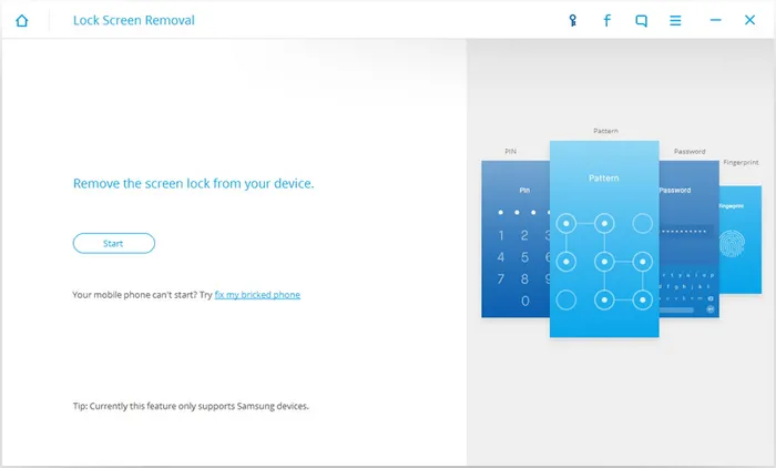 android screen removal start