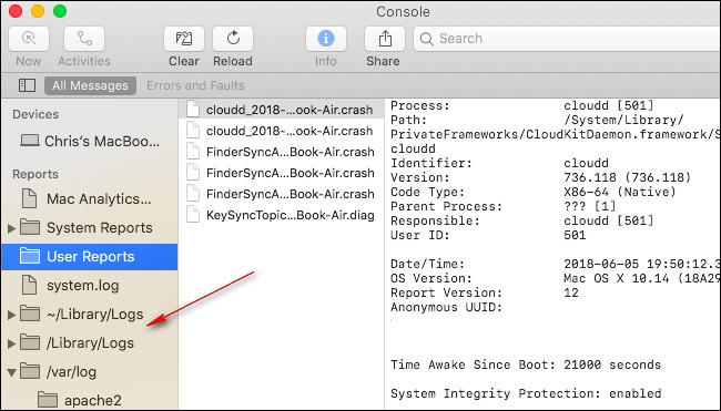 what are mac log files what are mac log files