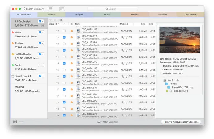 Tidy Up Mac Duplicate Finder