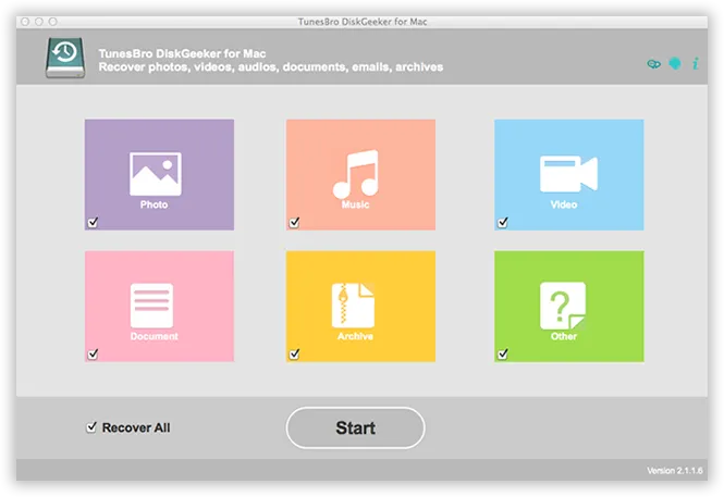 TunesBro DiskGeeker for mac