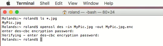 OpenSSL Protect Folder on Mac