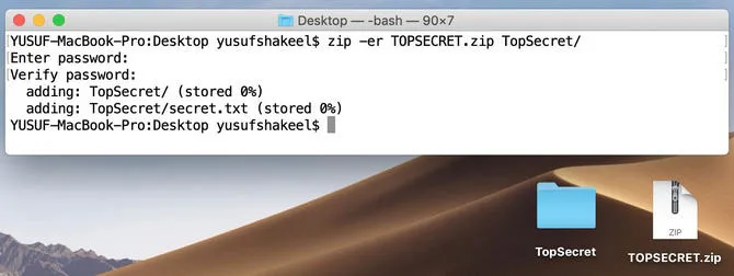 Password Protect Zip File Mac