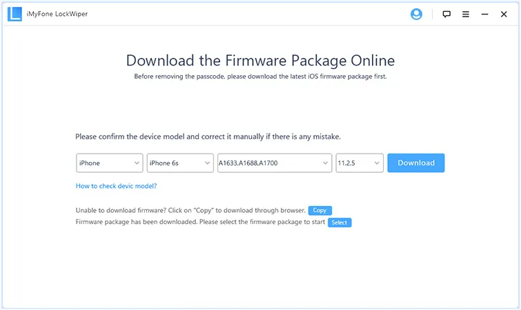 Download the Firmware Package