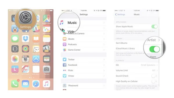 icloud music library