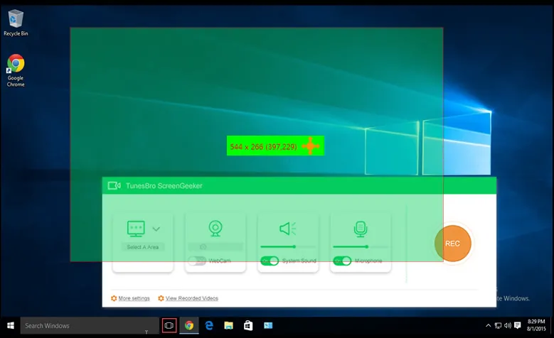 Record Windows 10/8/7 Screen with Audio 