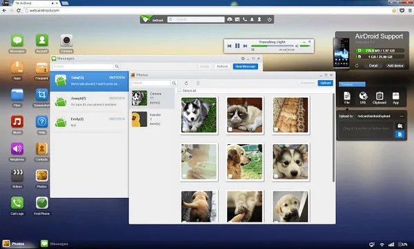 airdroid photo backup