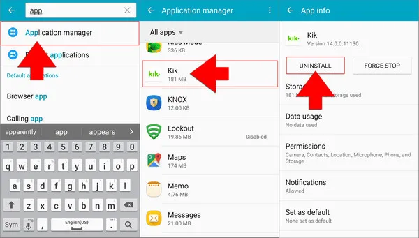 Uninstall Apps Samsung Application Manager