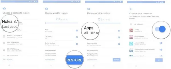 google backup and restore