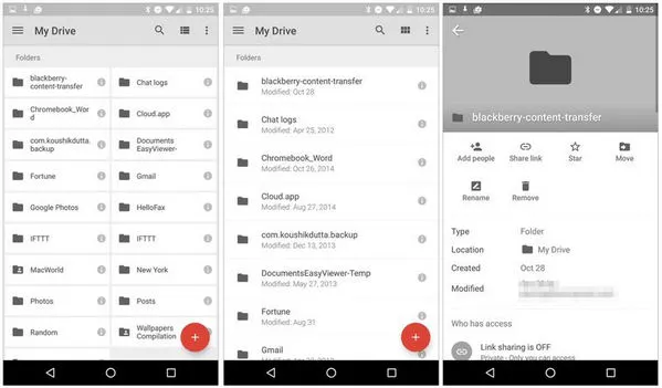 Google Drive on Nexus Pixel