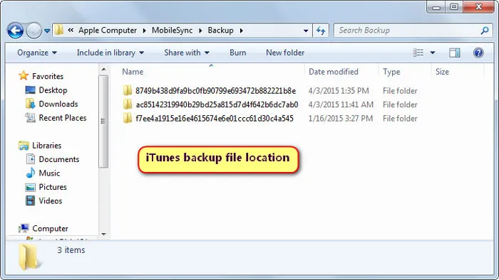 iPhone SMS Backup File Windows 10
