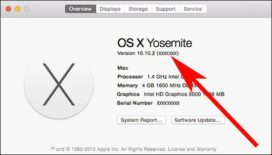 mac os x version