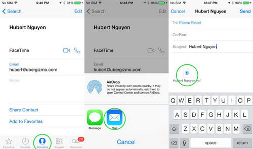iphone contacts