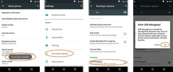  USB debugging on Android 6.0