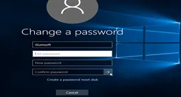 change password on windows