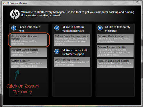 factory reset hp pavilion dv6