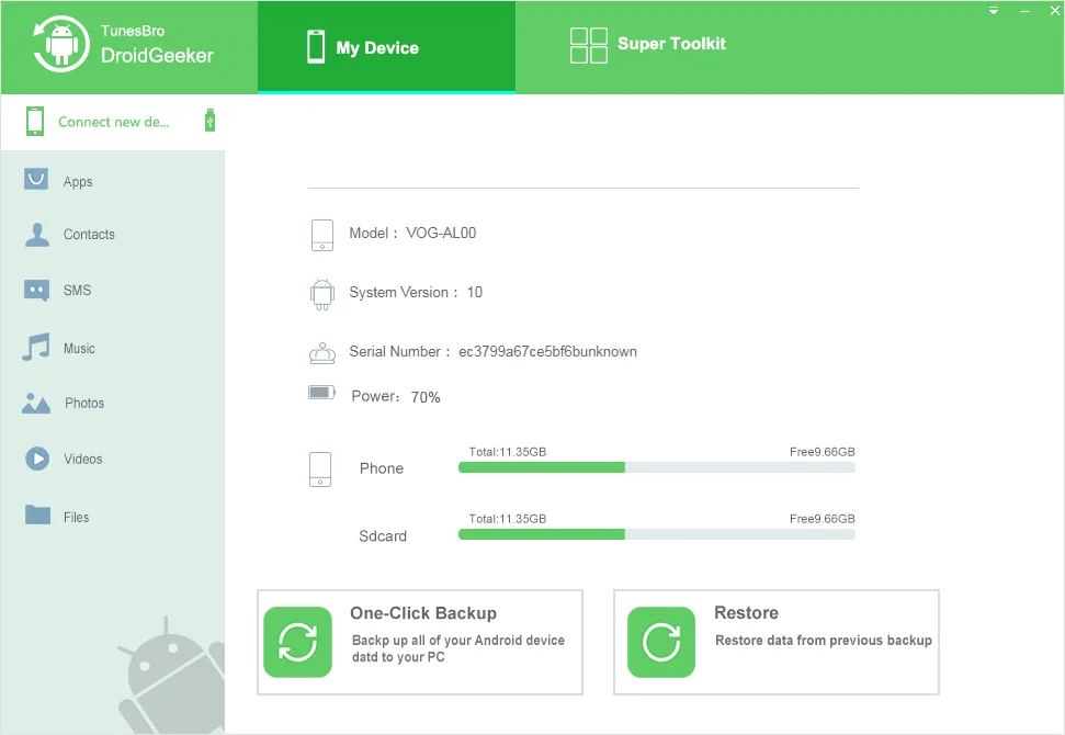 Android Manager Principale