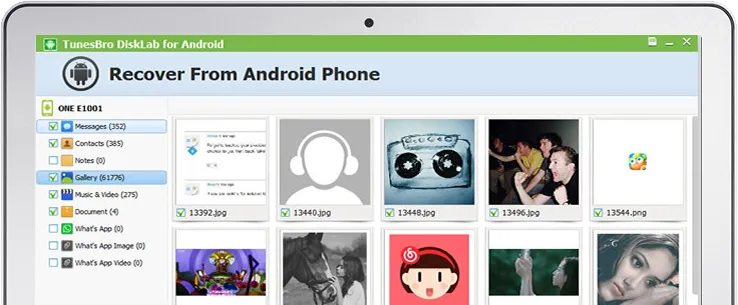 Tunesbro DiskLab voor Android