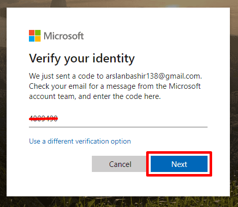 Voer de verificatiecode in om het wachtwoord te omzeilen op Dell laptop