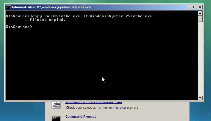 hackear senha do Windows 10 usando prompt de comando